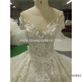 Custom Made Luxury Ball Fluffy Crystal Beaded Diamond High-end dress wedding bridal gowns